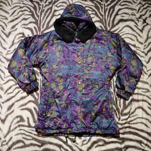 Havoc Ski waterproof insulated ski snowboard jacket hooded size 8 multicolor